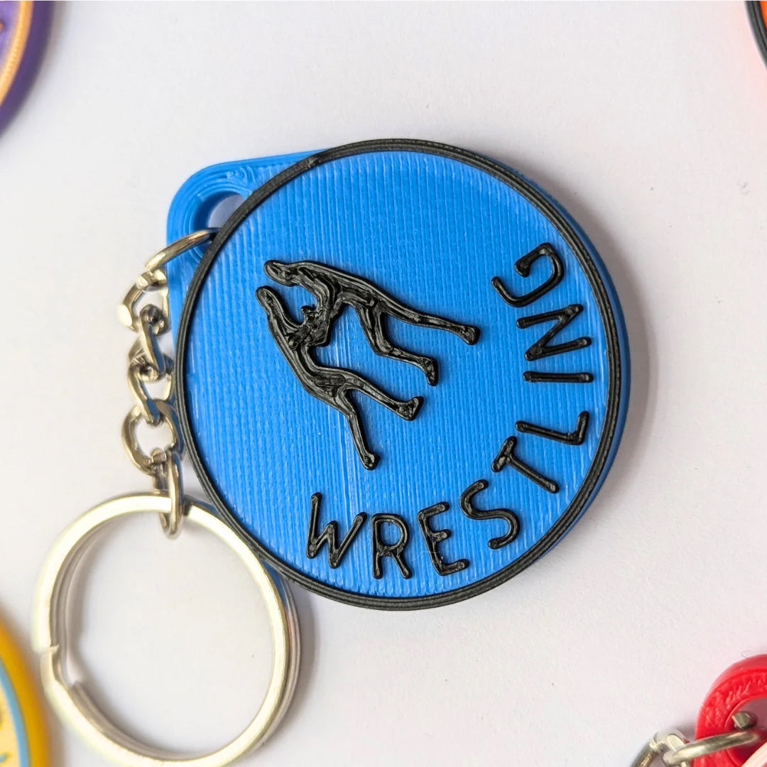Wrestling Keychain – Mini Sporty Accessory for Wrestling Fans