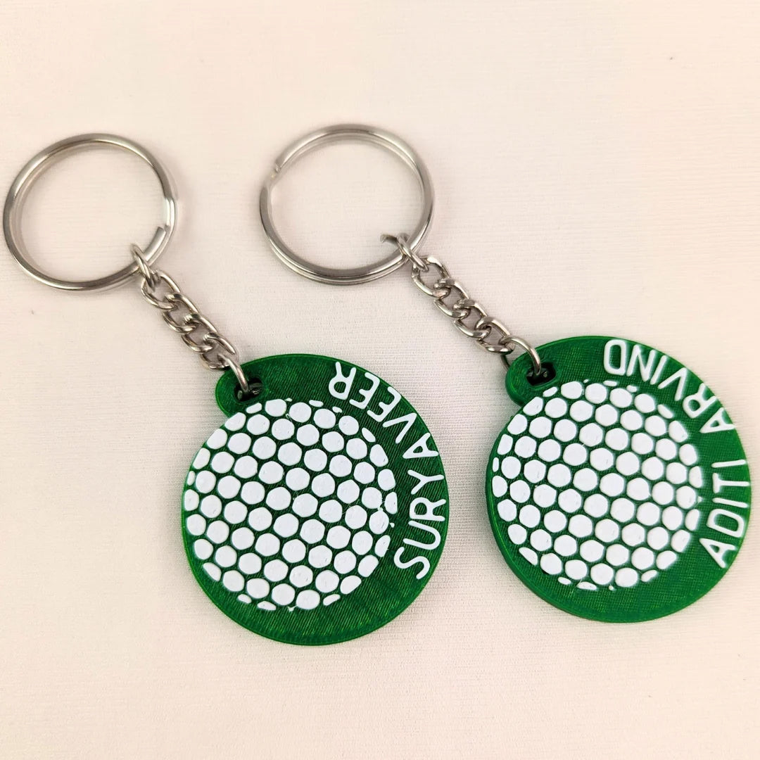 Porte-clés balle de golf – Accessoire miniature pour les passionnés de golf