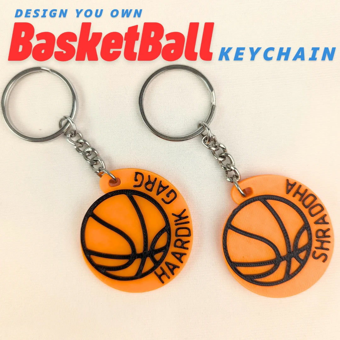 Porte-clés de basket-ball – Breloque sportive miniature pour les fans de basket-ball