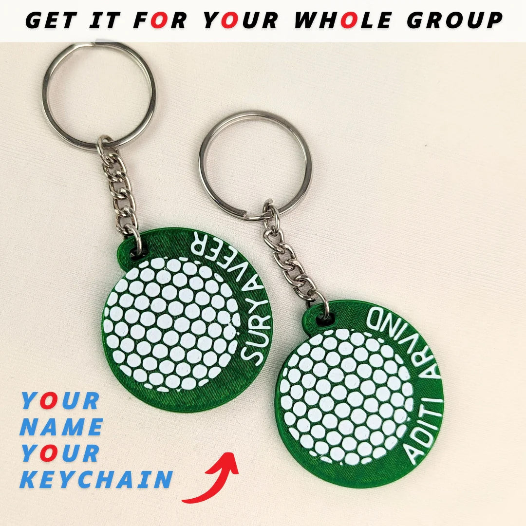 Porte-clés balle de golf – Accessoire miniature pour les passionnés de golf