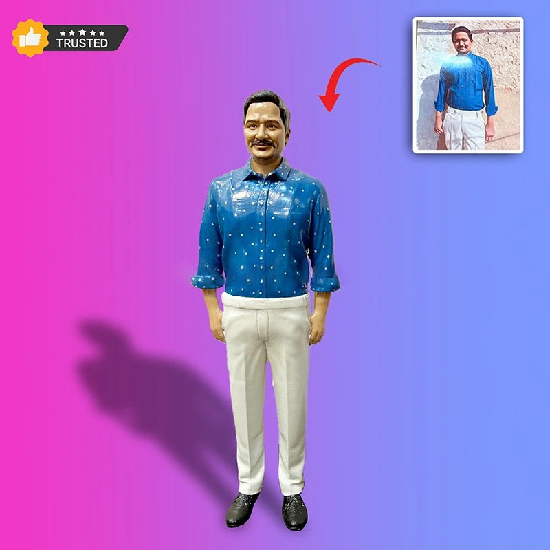 Figurine personnalisée imprimée en 3D à partir d'une photo – Cadeau personnalisé pour toutes les occasions | Famille, couple, enfants, animaux, amis