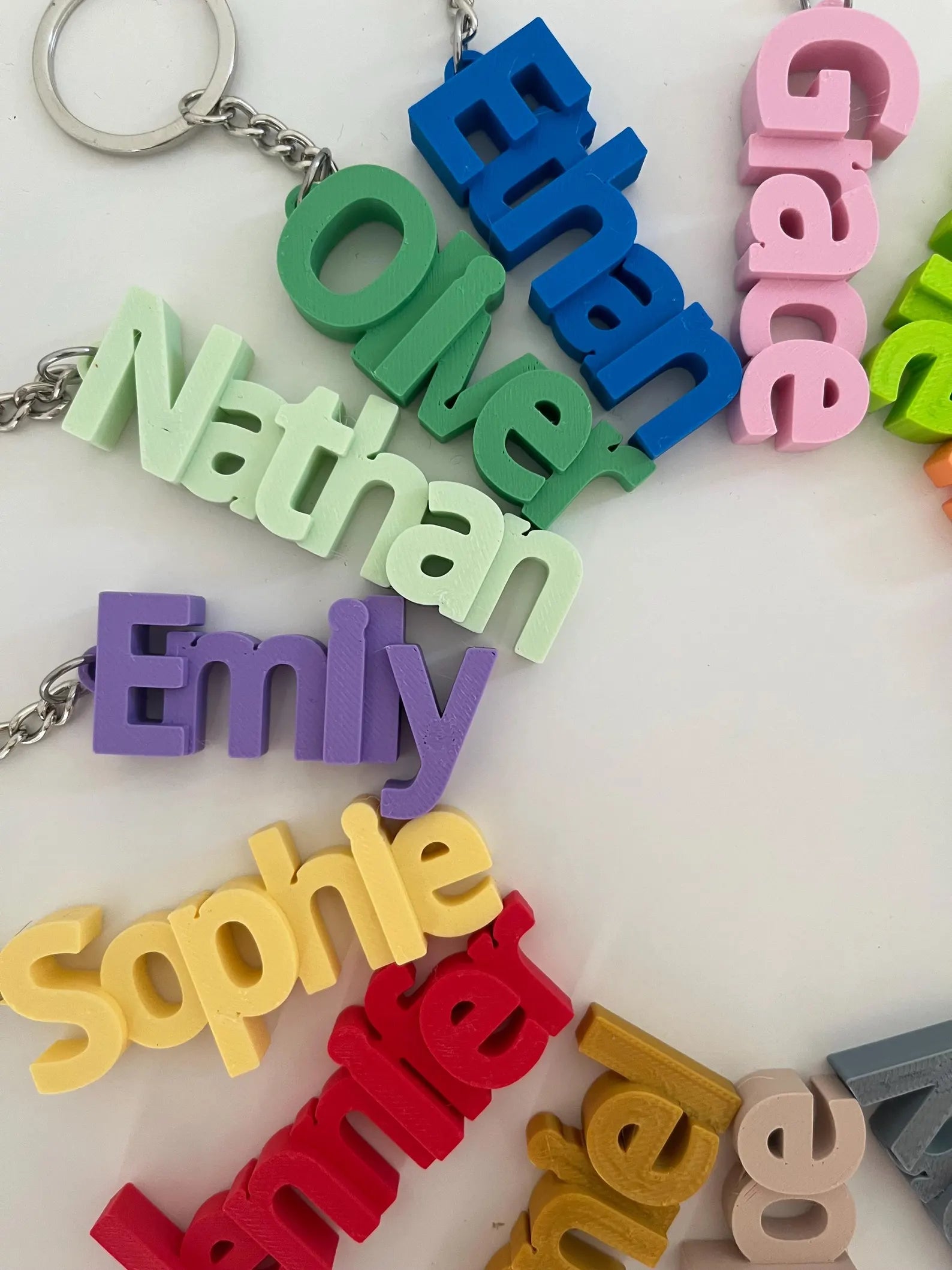 Personalized Name Keychain β Custom Keyring, Gifts for Kids & Adults, School Bag Name Tags, Party Favors