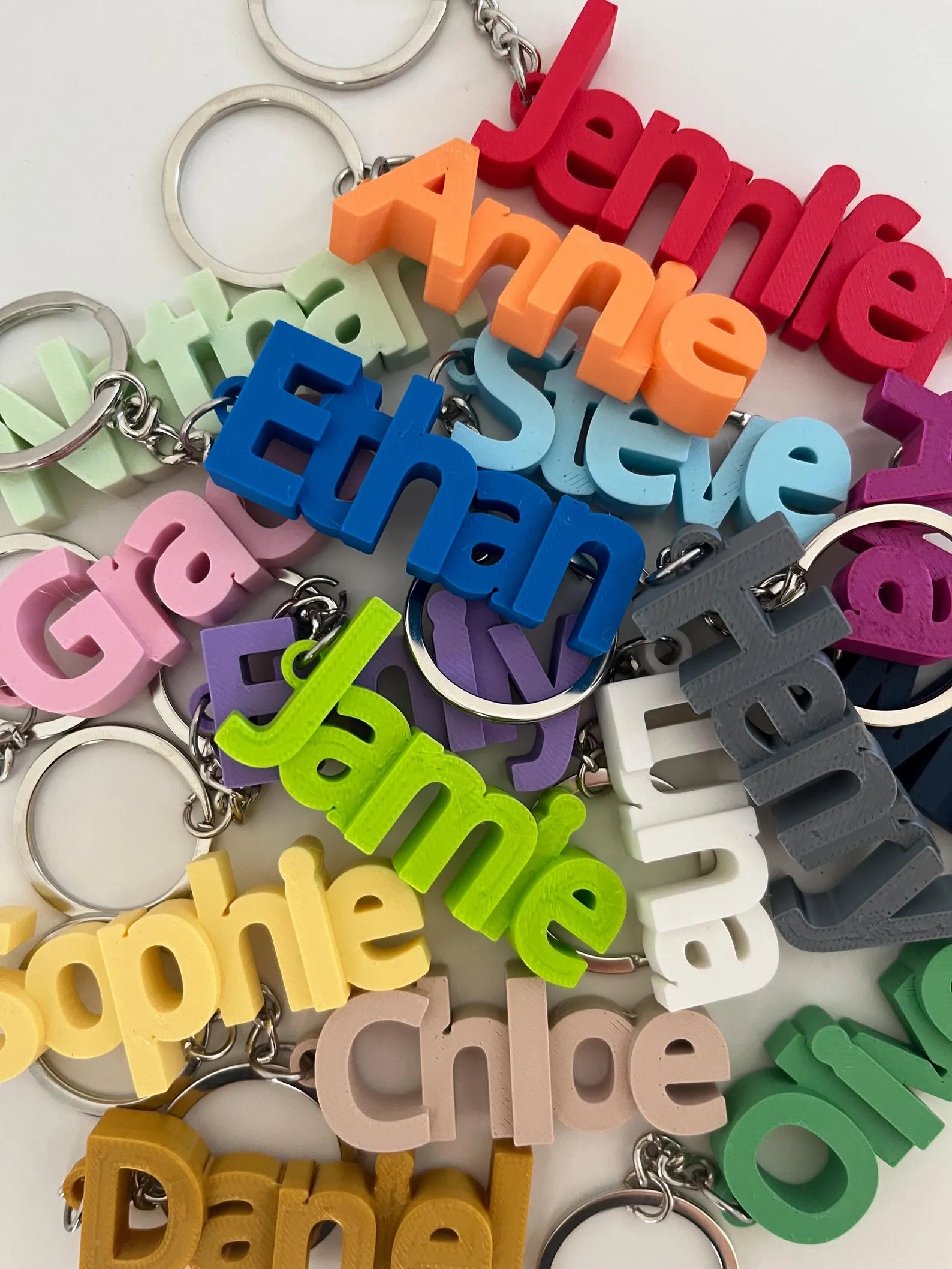 Personalized Name Keychain β Custom Keyring, Gifts for Kids & Adults, School Bag Name Tags, Party Favors