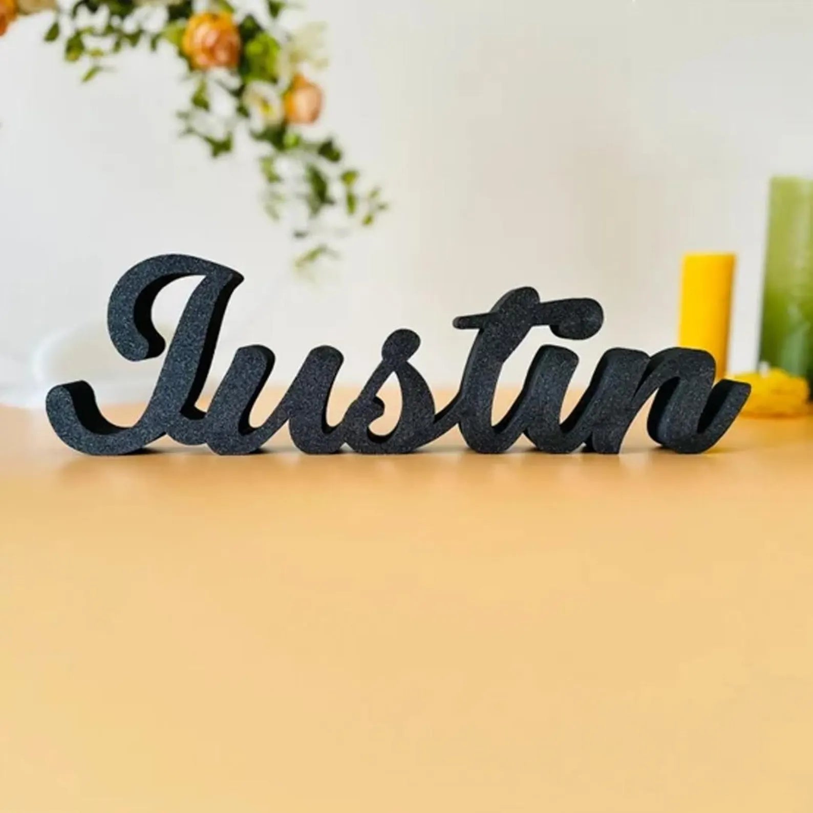 Personalized 3D Printed Freestanding Name Sign - Custom Desk Nameplate, Kids Room & Bedroom Decor, Nursery Shelf Name Plaque