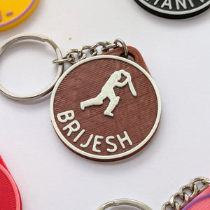 Porte-clés de cricket – Mini breloque batte pour les fans et les joueurs de cricket