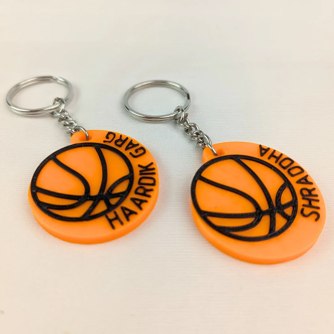 Porte-clés de basket-ball – Breloque sportive miniature pour les fans de basket-ball