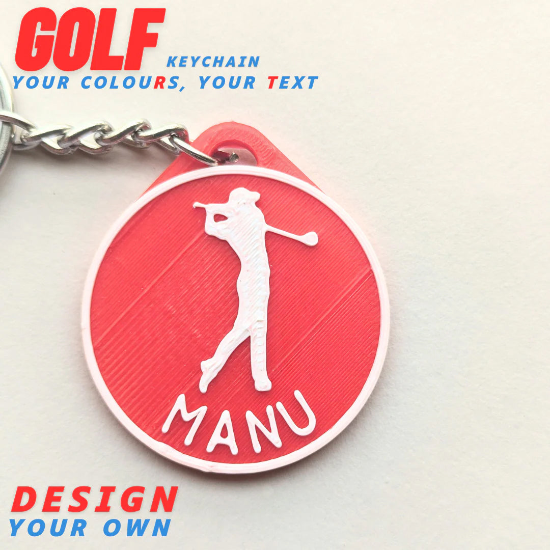 Golf Keychain – Mini Sporty Accessory for Golf Lovers