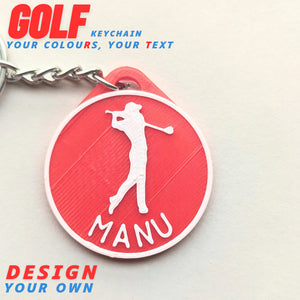Porte-clés de golf – Mini accessoire sportif pour les amateurs de golf