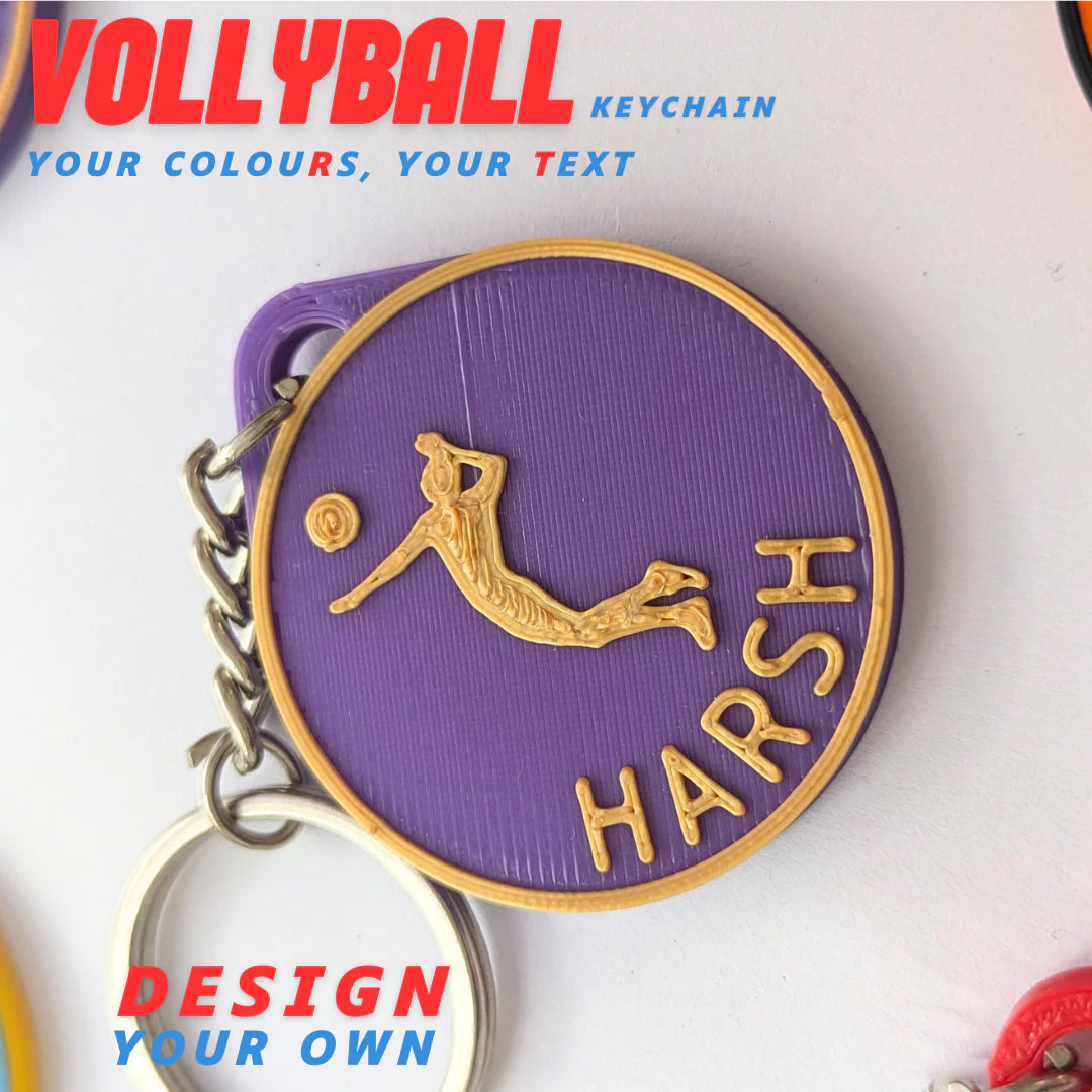 Porte-clés volley-ball – Mini accessoire sportif pour les fans de volley-ball