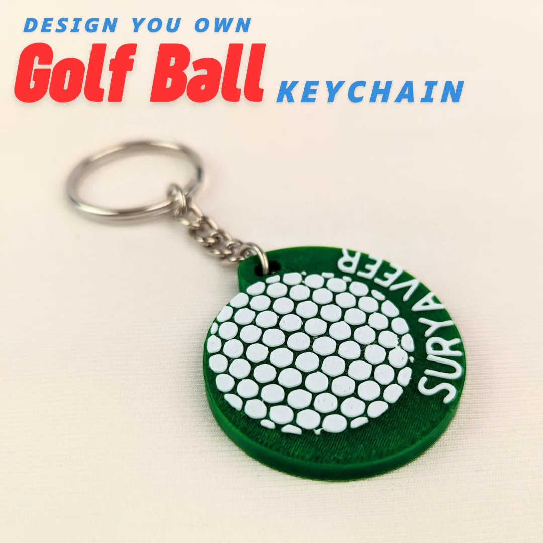 Golf Ball Keychain – Miniature Accessory for Golf Enthusiasts