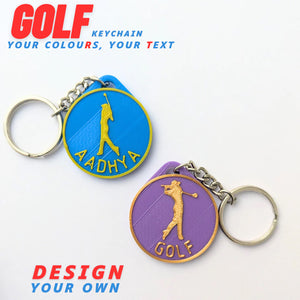 Porte-clés de golf – Mini accessoire sportif pour les amateurs de golf