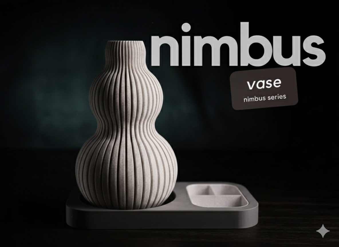 Nimbus Vase – Elegant Minimalist Vase for Modern Floral Arrangements