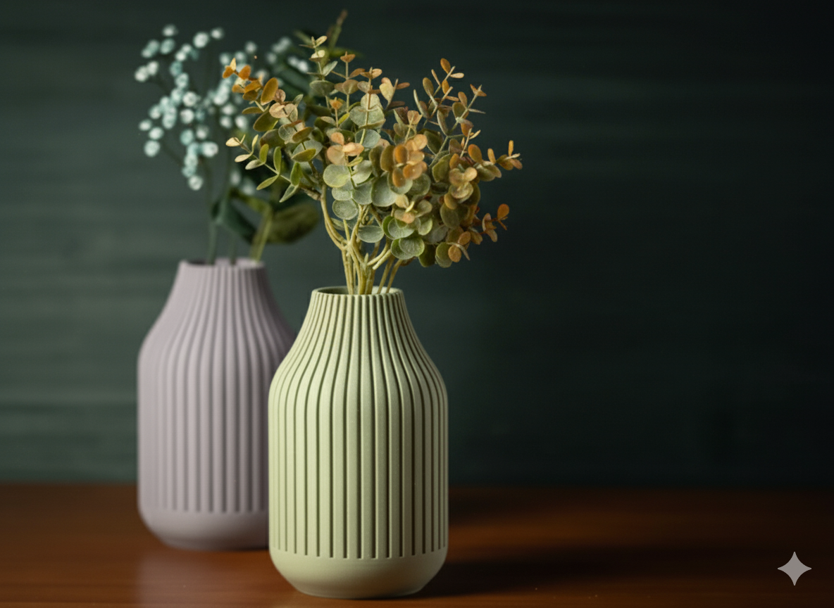 Strata Vase – Modern Layered Design for Elegant Floral Arrangements