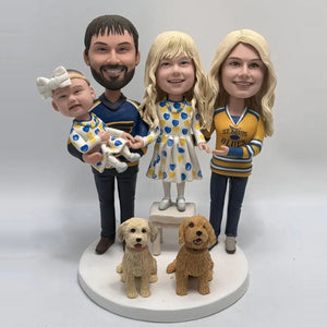 Custom 3D Printed Figurine from Photo – Personalized Gift for Any Occasion | Family, Couple, Kids, Pets, Friends