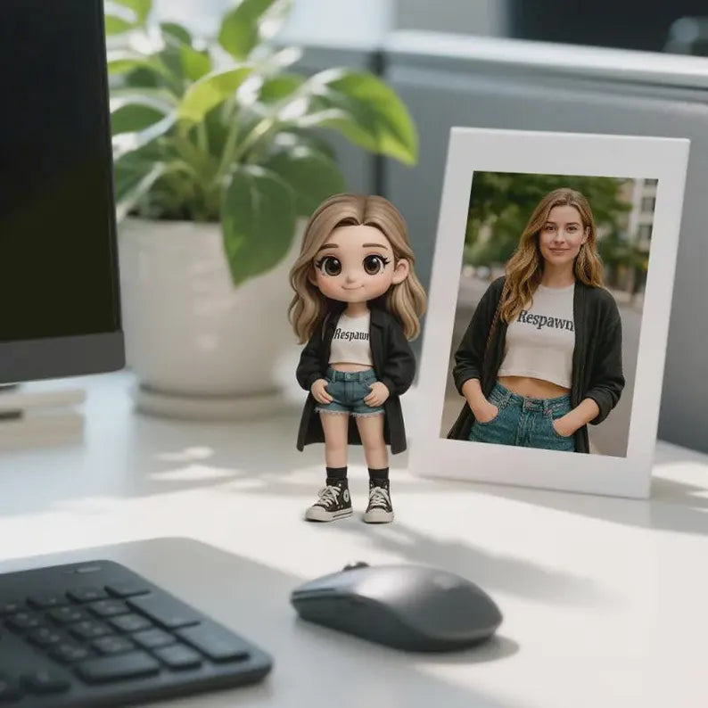 Custom Cartoon 3D Figurine from Photo – Personalized Miniature for Family, Couples, Kids, Pets & Friends