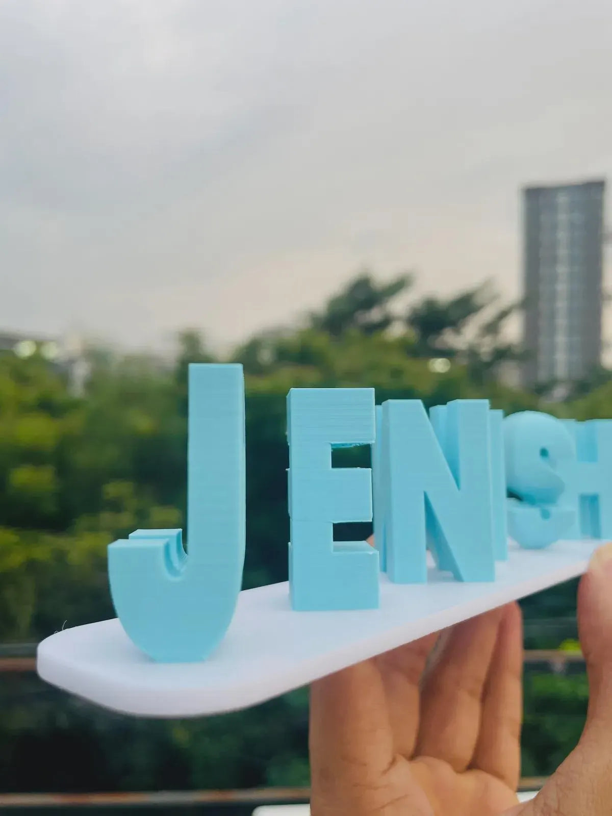 3D Flip Name Plate Custom Dual-Sided Personalized Name Decor