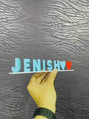 3D Flip Name Plate Custom Dual-Sided Personalized Name Decor