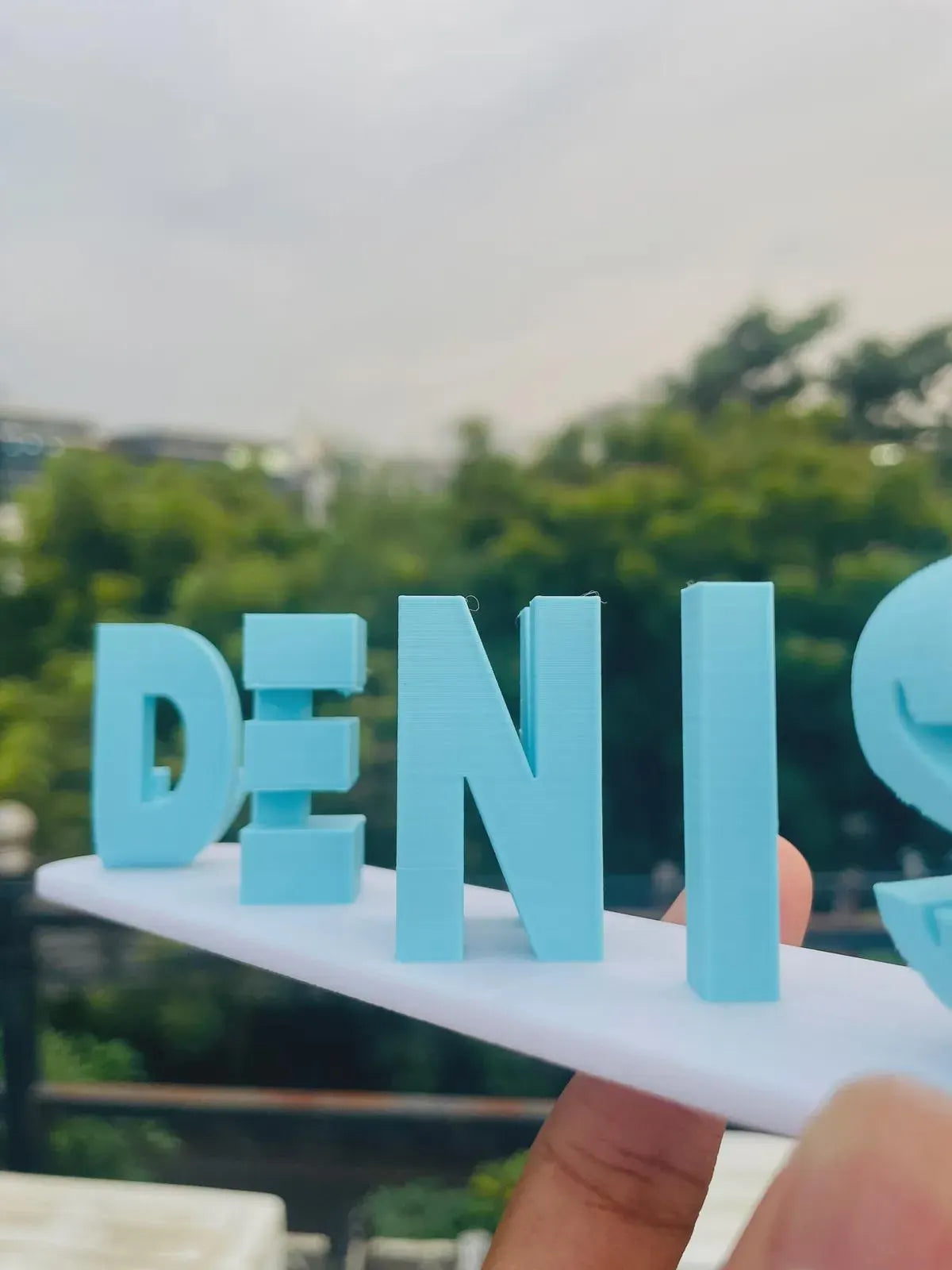 3D Flip Name Plate Custom Dual-Sided Personalized Name Decor