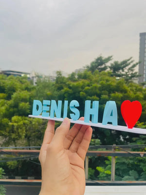 3D Flip Name Plate Custom Dual-Sided Personalized Name Decor