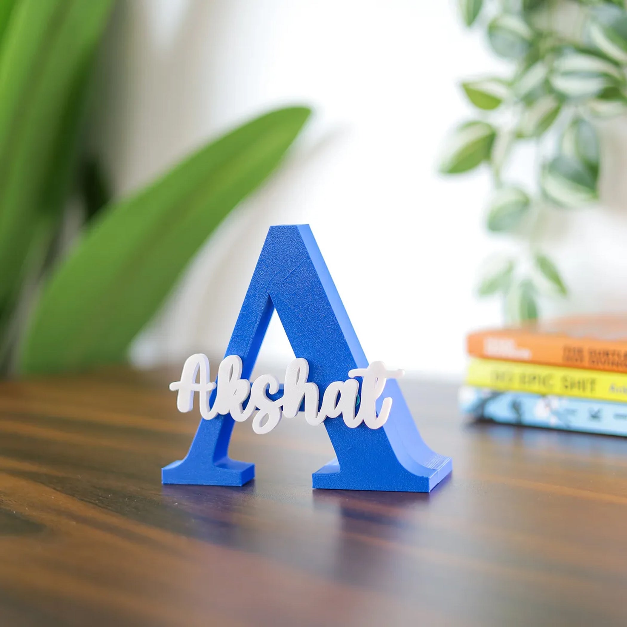 Custom 3D Initial & Name Pen Stand – Personalized Desk Organizer