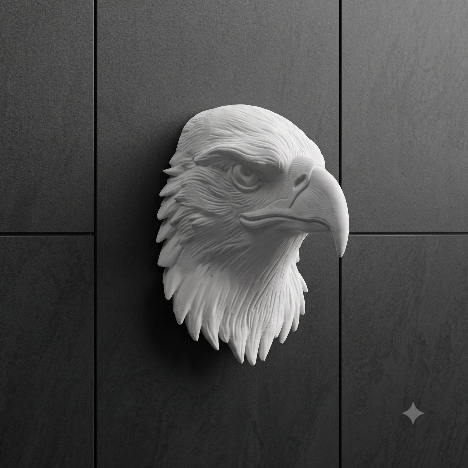Eagle Head Wall Art – 3D Printed Home Decor