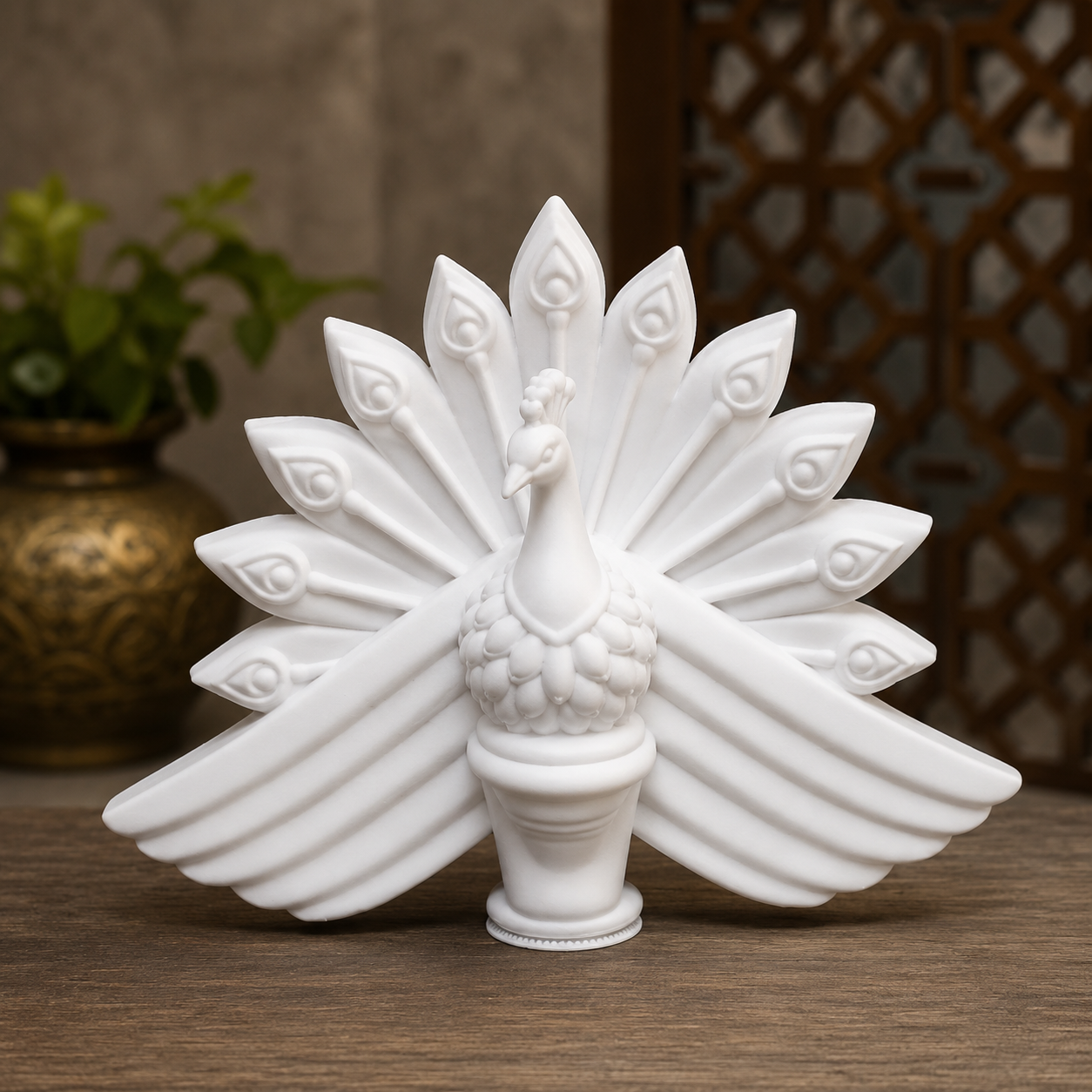 Decorative Peacock Wall Hanging & Temple Ornament